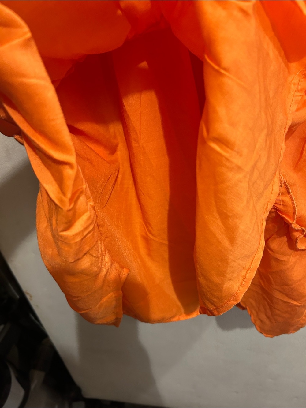 Altar'd State Orange Ruffle Midi Dress - Picture 3 of 5